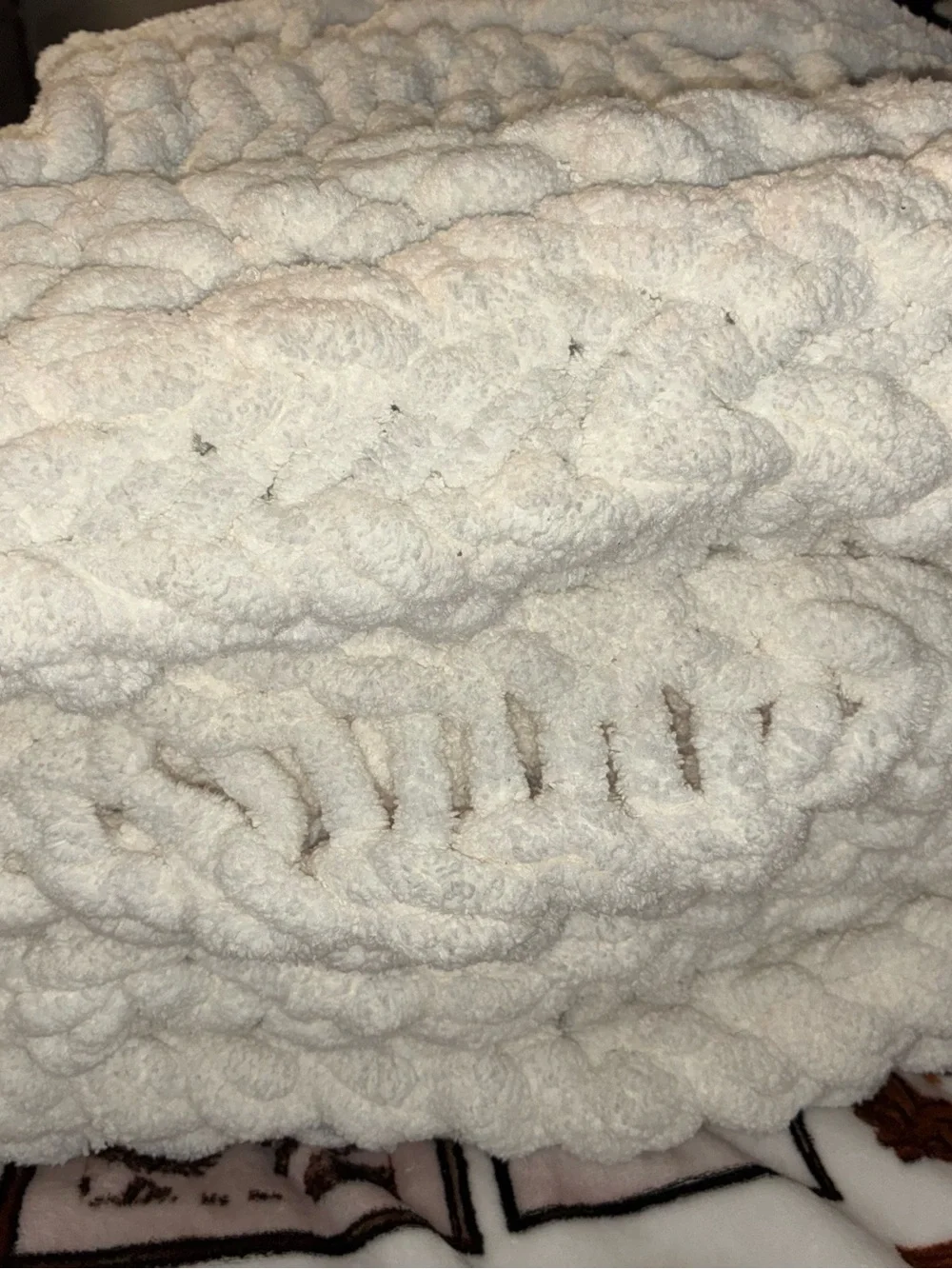 Chunky Cable Knit Throw Blanket off white Cream UGG throw Soft Home Bedding